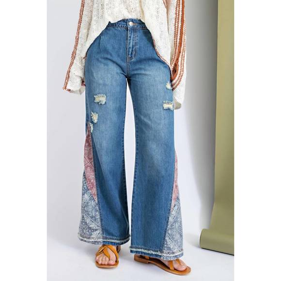 easel Jeans New Easel Bell Bottom Jeans In Dark Denim Poshmark